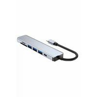 8 Portlu Macbook Çevirici Type C Hub  Sd Tf Usb Çoğaltıcı Ethernet