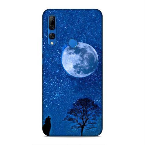 Huawei Y9 Prime 2019 Kılıf Gece Ve Kurt Arka Kapak Silikon Koruma Full Koruyucu