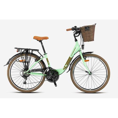 Kron Tetra 3.0 28 Jant Şehir Bisikleti Mint Yeşil-Kahverengi 38 cm