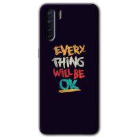 Potkal Hediye Fabrikası Oppo A91 Kılıf HD Baskılı Desen + Hayalet Cam Yandan Görünmez