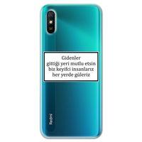 Xiaomi Redmi 9A Kılıf HD Yazı Baskılı Silikon Arka Kapak - Yazı 4