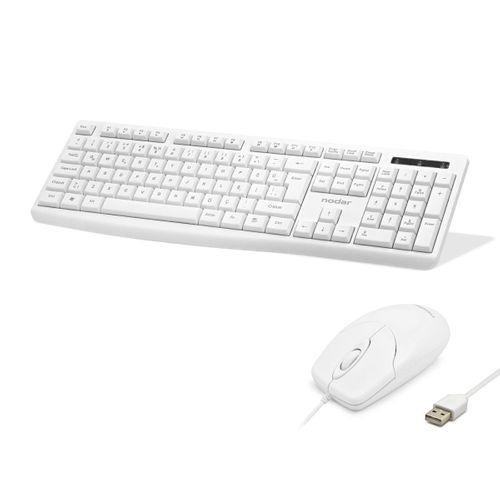 Klavye Ve Mouse Seti - Beyaz KM8519