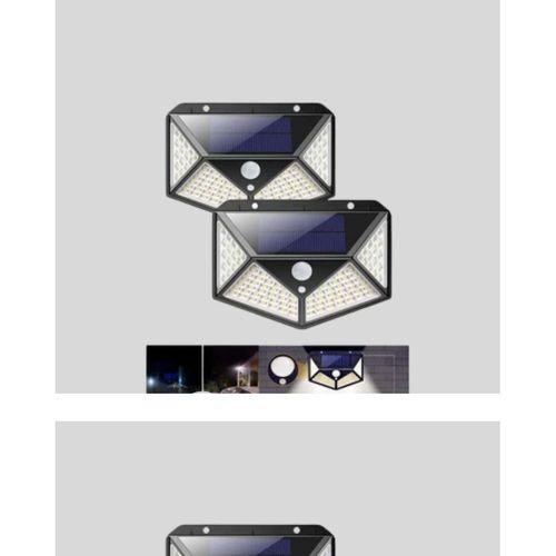 Güneş Enerjili Aydınlatma 100 Led Sensörlü Solar Dış Mekan Lamba