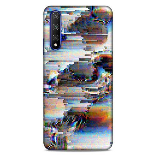 Lopard Huawei P Smart S 2020 Uyumlu Kılıf PiXel (21) Koruyucu Kapak Beyaz