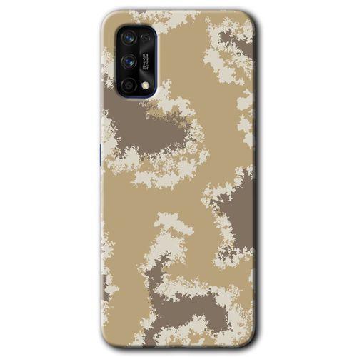 Realme 7 Pro HD Baskılı Kılıf + 9D Tam Ekran Koruyucu - Kamuflaj 33