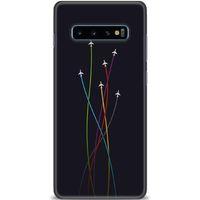 Samsung Galaxy S10 Plus Kılıf HD Baskılı Kılıf - Uçaklar + Tam Ekran Koruyucu