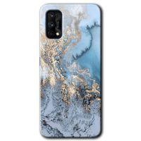 Potkal Hediye Fabrikası Realme 7 Pro Kılıf HD Desen Baskılı Arka Kapak - Eski Mermer