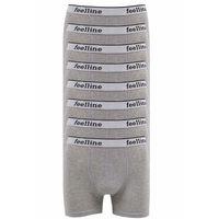 8 adet Feelline Gri Pamuklu Doğal Likralı Erkek Boxer
