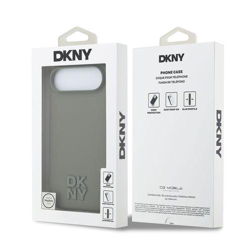 Apple iPhone 17 Air Kılıf DKNY Orjinal Lisanslı M-safe Şarj Özellikli Metal Logolu Silikon Kapak
