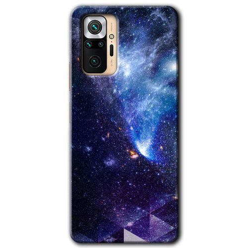 MRCİLETİSİM Xiaomi Redmi Note 10 Pro Kılıf Kapak - Galaksi +Hayalet Ekran Yandan Gözükmez