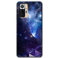 MRCİLETİSİM Xiaomi Redmi Note 10 Pro Kılıf Kapak - Galaksi +Hayalet Ekran Yandan Gözükmez