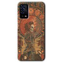 Potkal Hediye Fabrikası Oppo A55 Kılıf HD Desen Baskılı Arka Kapak - İskelet Aşk