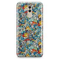 Huawei Mate 20 Lite Kılıf Uludağ Doodle Arka Kapak Koruma Desenli Full Koruyucu