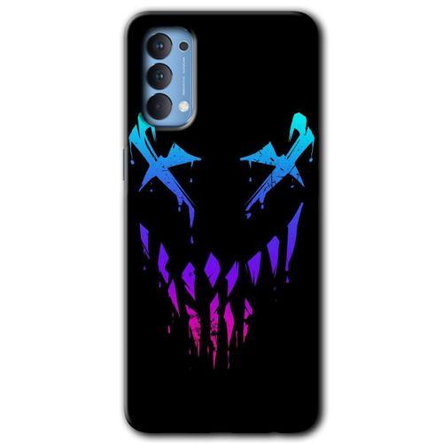 Oppo Reno 4 HD Baskılı Kılıf + 9D Tam Ekran Koruyucu - Çığlık