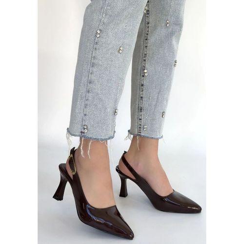 Hies Kahverengi Rugan Topuklu Ayakkabı