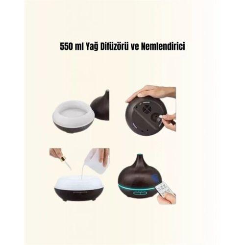 7 Renk Işıklı Ultrasonik Hava Difüzörü – Sessiz Ve Güvenli Kullanım