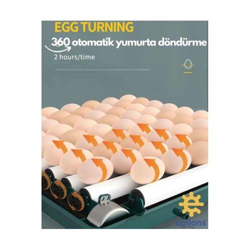 Otomatik Kuluçka Makinesi (130 Yumurta) Tavuk, Bıldırcın Güvercin Hindi Kaz , Wifi Kamera İle İzleme