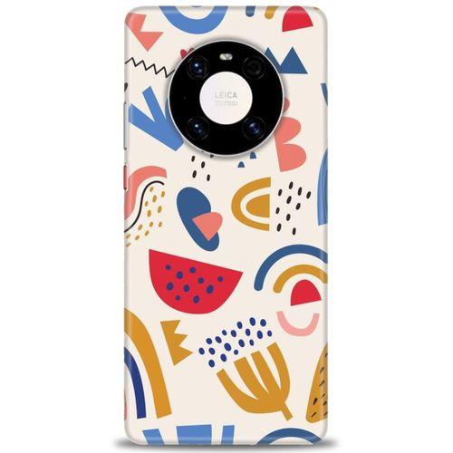Huawei Mate 40 Pro Kılıf HD Baskılı Kılıf - Çizim + Tam Ekran Koruyucu