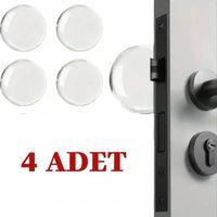 Şeffaf Silikon Mobilya Ve Kapı Durdurucu Darbe Pedi 4'lü Set