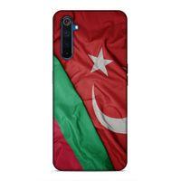 Realme 6 Uyumlu Kılıf Azarbaijan (10) Full Koruma Kılıfı Türk & Azerbaycan Bayrak