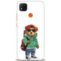 Xiaomi Redmi 9C Kılıf HD Baskılı Kılıf - Teddy Bear + Tam Ekran Koruyucu