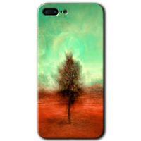 Potkal Hediye Fabrikası iPhone 8 Plus HD Baskılı Kılıf + 9D Tam Ekran Koruyucu - Outlines Paint