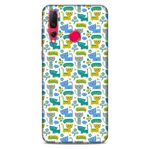 Lopard Huawei P Smart Z Uyumlu Kılıf Kediler (39) Liquid Crystal Kılıf Minnoş