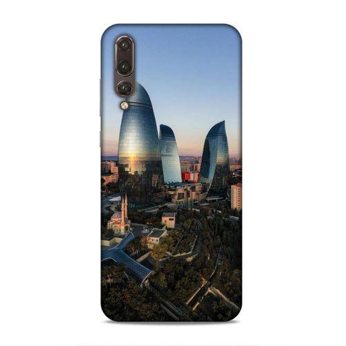Huawei P20 Pro Uyumlu Kılıf Azarbaijan (32) Soft Silikon Kılıf Azerbaycan Kuleleri