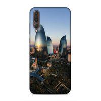 Huawei P20 Pro Uyumlu Kılıf Azarbaijan (32) Soft Silikon Kılıf Azerbaycan Kuleleri