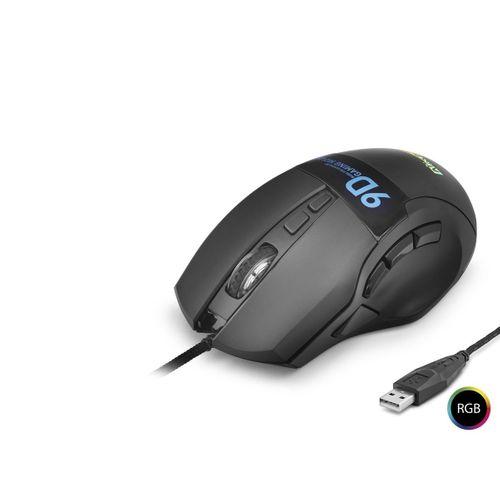 X10 Gaming Mouse 12800 Dpi 9 Tuş Makro 1000 Hz Rgb - Siyah