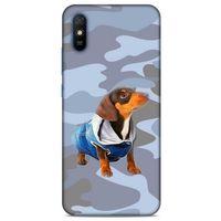 Xiaomi Redmi 9A Kılıf Köpek Kıyafetleri (50) Shockproof Kılıf Dakhund Puf Mont