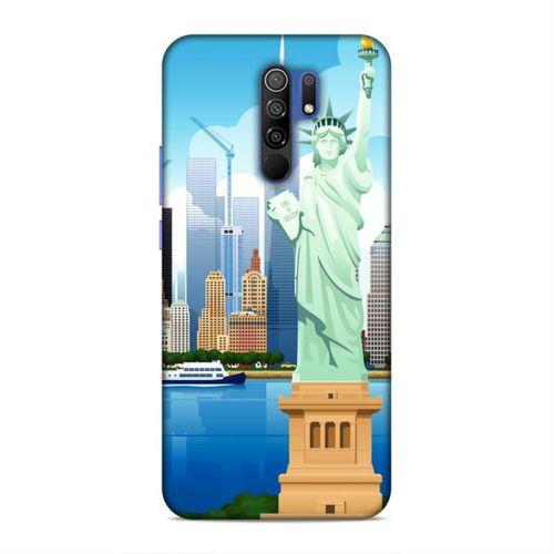 Xiaomi Redmi 9 Kılıf Ozgurluk Heykeli Newyork Arka Kapak Silikon Koruma Full Koruyucu
