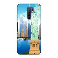 Xiaomi Redmi 9 Kılıf Ozgurluk Heykeli Newyork Arka Kapak Silikon Koruma Full Koruyucu