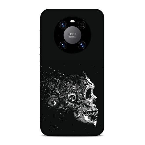 Lopard Huawei Mate 40 Pro Uyumlu Kılıf Tattoo's (9) Kılıf Beyaz Siyah