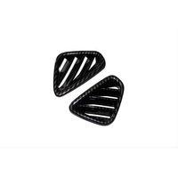 Hyundai Kona Uyumlu Ön Menfez Kaplama 2 Parça - Karbon