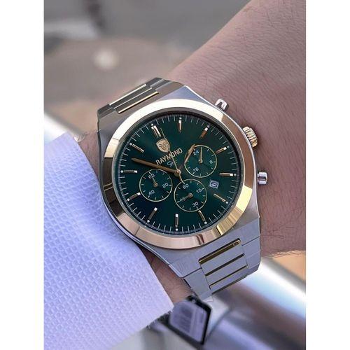 Raymond Nişan Ve Damatlara Özel Çelik Kordon 2 Yıl Garantili 5 Atm Erkek Kol Saati+Bileklik RMD.15