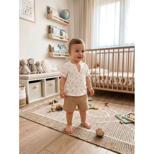 1/4 Yaş Müslin Kumaş Bebek Takımı