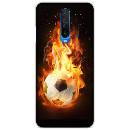 Lopard Xiaomi Redmi K30 Uyumlu Kılıf FireX (36) Glitter Kılıf Futbol Topu