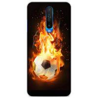 Lopard Xiaomi Redmi K30 Uyumlu Kılıf FireX (36) Glitter Kılıf Futbol Topu