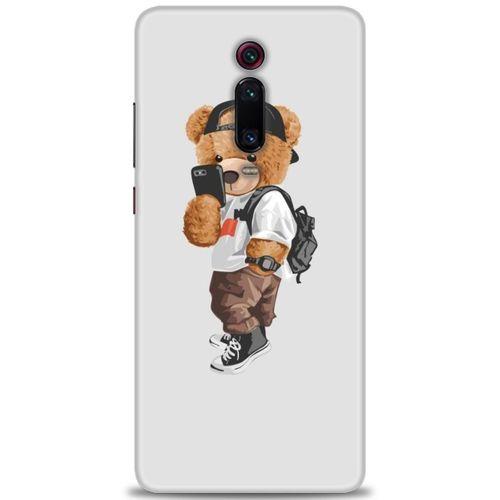 Xiaomi Mi 9T Kılıf HD Baskılı Kılıf - Teddy Bear Cool + Tam Ekran Koruyucu