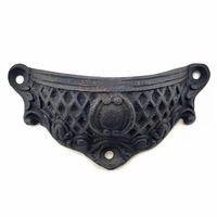 Antika Tarz Dekoratif Pirinç Anıt Tas Mobilya, Çekmece Kulbu - 48x90 Mm, Oksit