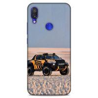 Lopard Xiaomi Redmi Note 7 Pro Uyumlu Kılıf PickUpX (44) Tough Armor Kılıf Turuncu Siyah