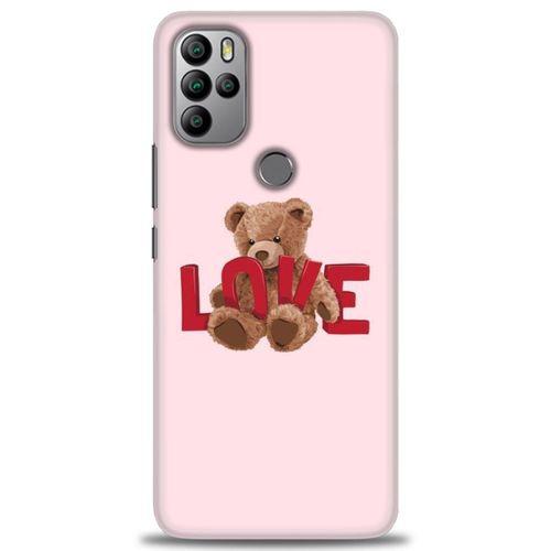 General Mobile GM 21 Pro Kılıf HD Baskılı Kılıf - Love Bear + Tam Ekran Koruyucu