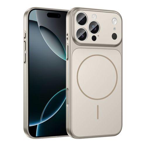 Apple iPhone 15 Pro Max Kılıf Zore M-Safe Şarj Özellikli Kamera Korumalı Formen Kapak