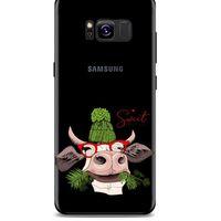 Zoologix (26) Samsung Galaxy S8 Şeffaf Kılıf Silikon Desenli