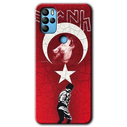 Potkal Hediye Fabrikası General Mobile GM 21 Pro Kılıf HD Desen Baskılı Arka Kapak - Bozkurt Atam