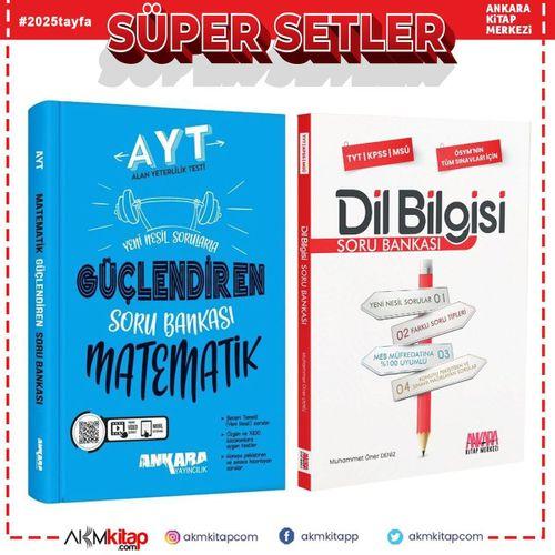 Ankara Yayıncılık AYT Matematik ve AKM Dil Bilgisi Soru Bankası Seti 2 Kitap