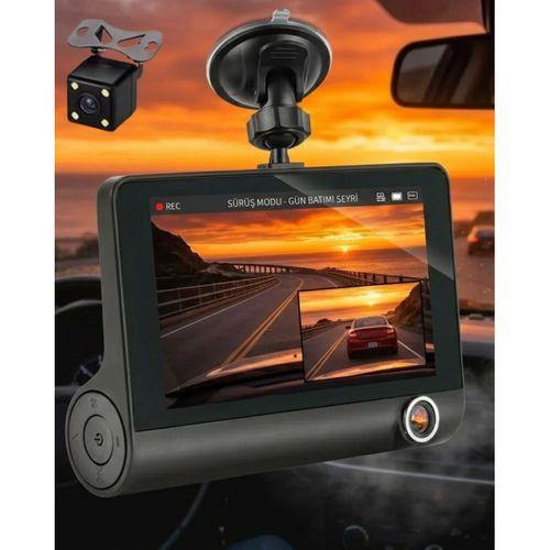 Çift Lens Araç Güvenlik Kamerası G Sensörlü Full Hd