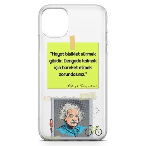 Apple iPhone 11 Pro Max Kılıf Caps Eisnstein Arka Kapak Koruma Desenli Full Koruyucu