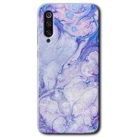 Potkal Hediye Fabrikası Xiaomi Mi 9 Kılıf HD Desen Baskılı Arka Kapak - Spots Lilac